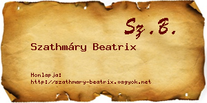 Szathmáry Beatrix névjegykártya